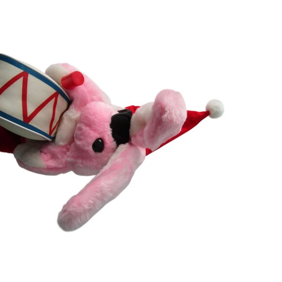 Energizer Pink Bunny Plush With Drum In Red Christmas Stocking 29" Polyester Nov - Picture 4 of 14